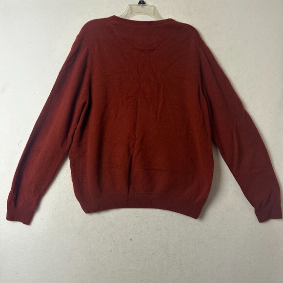 Nordstrom Cashmere Sweater XL burgundy red Classic Heritage Academia Capsule - Picture 4 of 4